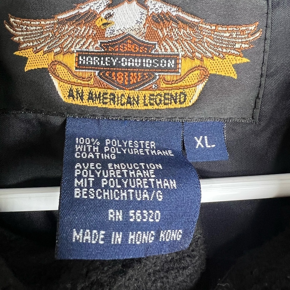 Men’s Harley Davidson Full Fleece Vest Size XL - Picture 6 of 9